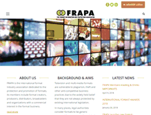 Tablet Screenshot of frapa.org